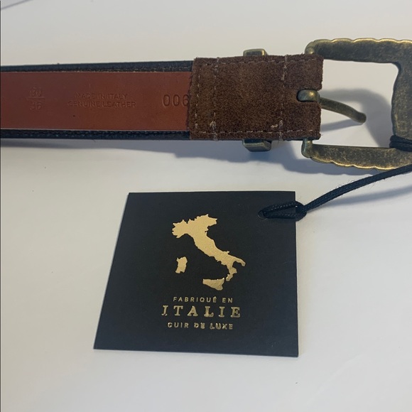 Cuoieria Artigiana Made in Italy Women’s Suede/Leather Belt S/M Brown‎ NWT main image 8